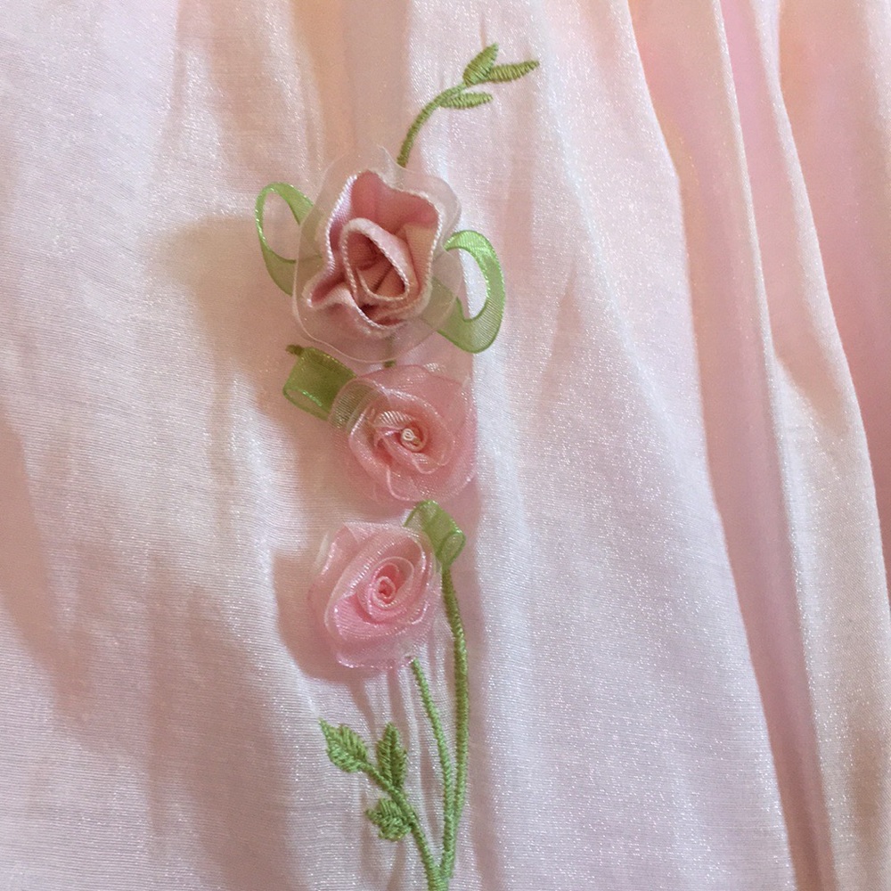 NWT gorgeous Hartstrings embroidered rose dress - Picture 2 of 8